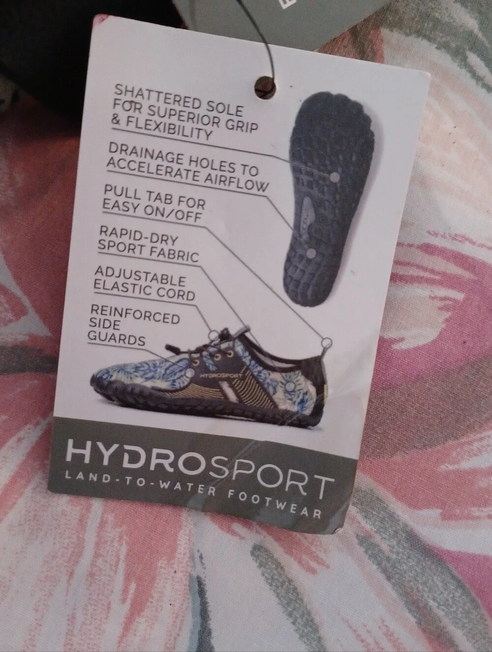 Fitkicks Hydrosport Women's Green Water Shoes Women's 11 Men's 9 Nwt